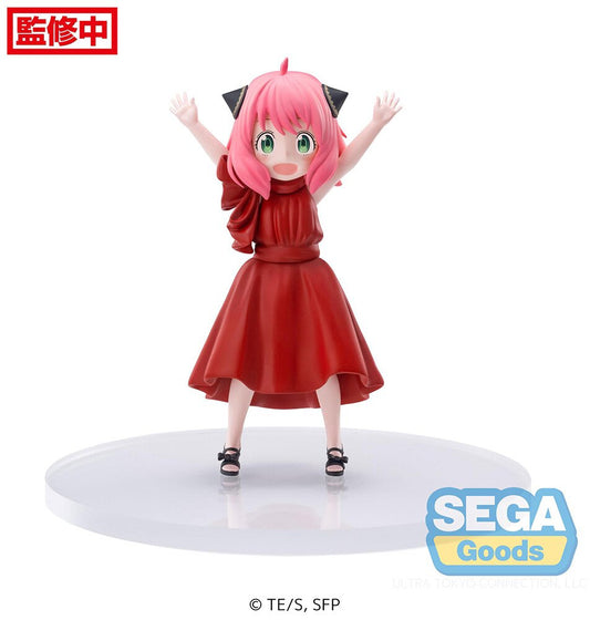 Front view of Anya Forger Party Ver. Premium Figure by SEGA.