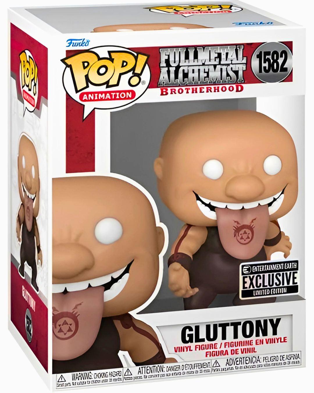 Fullmetal Alchemist: Brotherhood – Gluttony Funko Pop! Vinyl Figure #1582 (Entertainment Earth Exclusive) – Includes Protector
