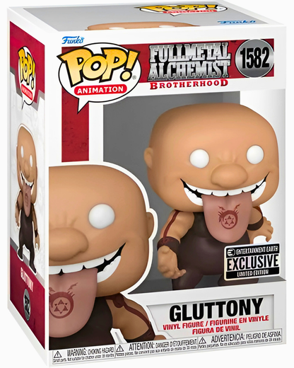 Fullmetal Alchemist: Brotherhood – Gluttony Funko Pop! Vinyl Figure #1582 (Entertainment Earth Exclusive) – Includes Protector