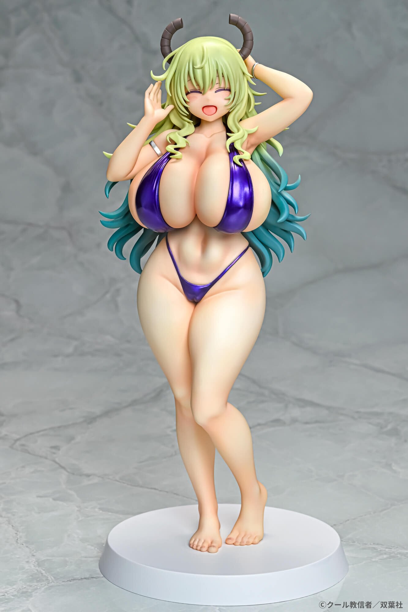 Full-body view of Lucoa: Bikini Style 1/7 Scale Figure by Q-six.