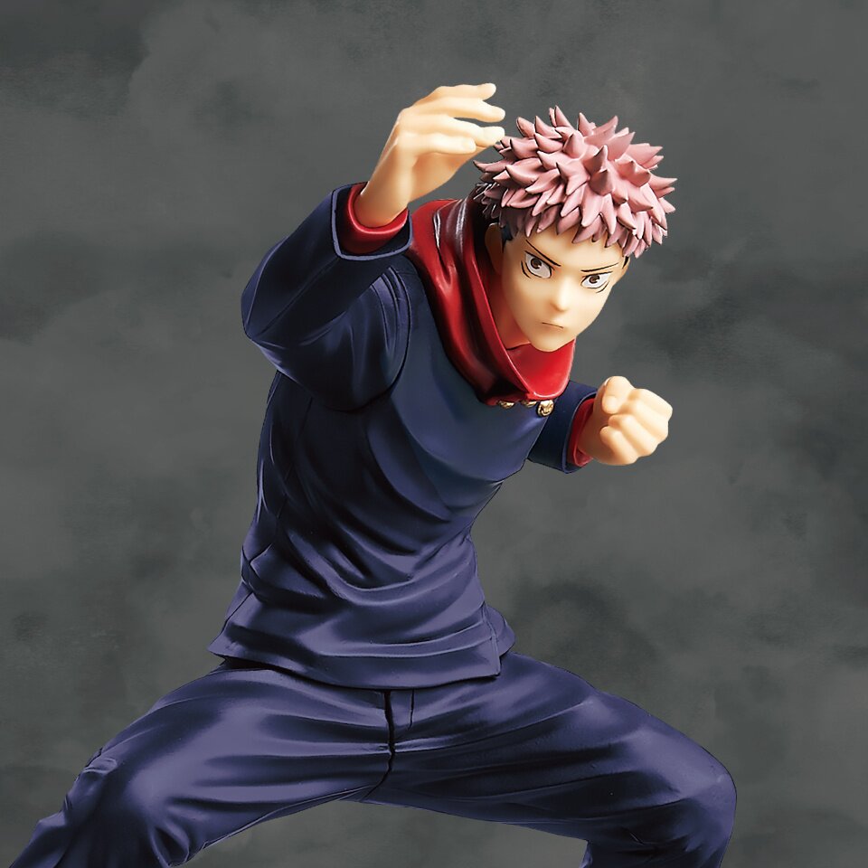 Close-up highlighting Yuji’s facial expression and uniform details