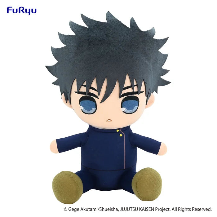 Super Big Megumi Fushiguro Kyurumaru plush in sitting pose.