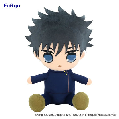 Super Big Megumi Fushiguro Kyurumaru plush in sitting pose.
