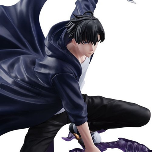     Sung Jinwoo action pose anime collectible close-up