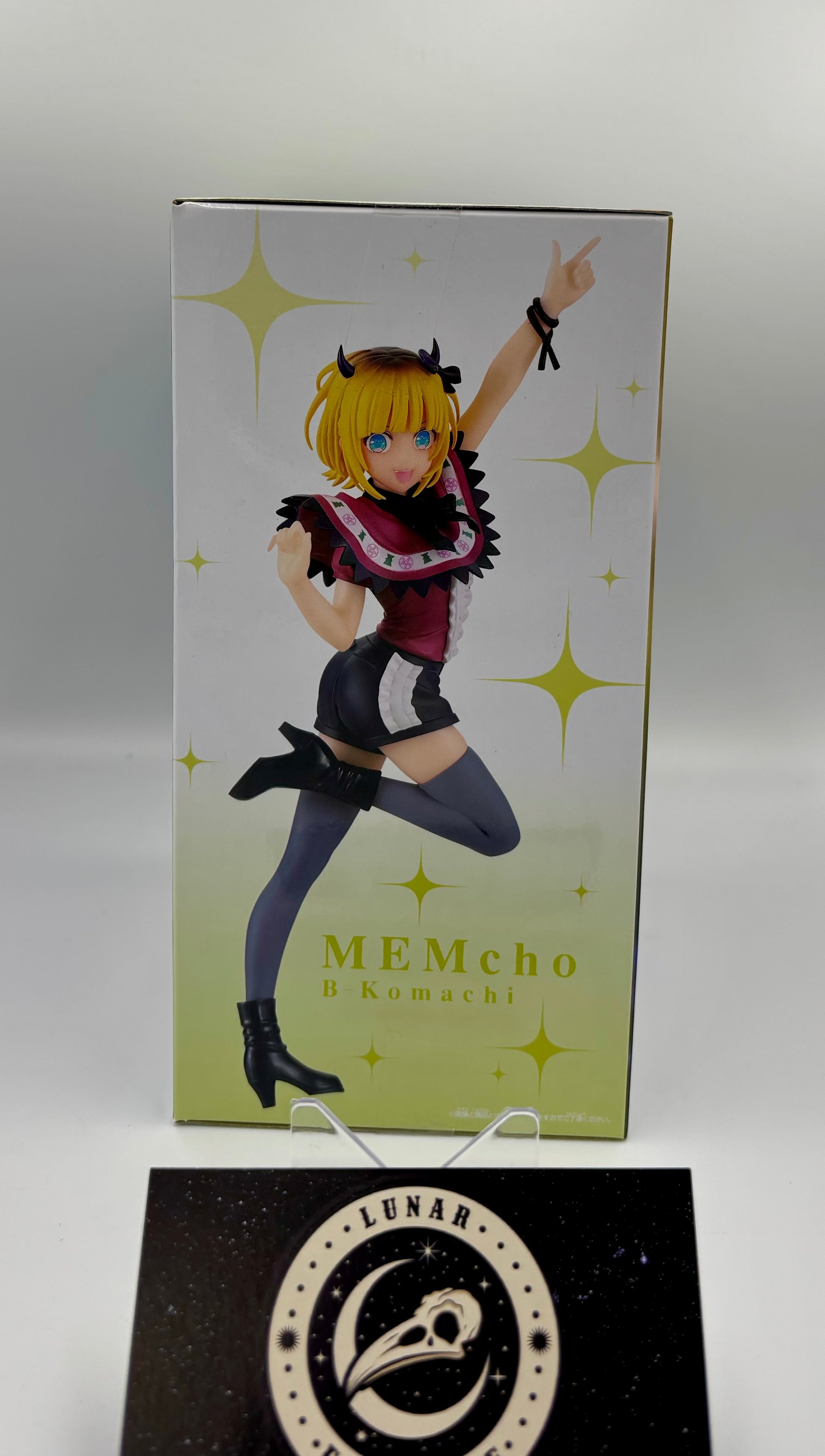 Packaging of the Mem-Cho Non-Scale Figure by Banpresto.