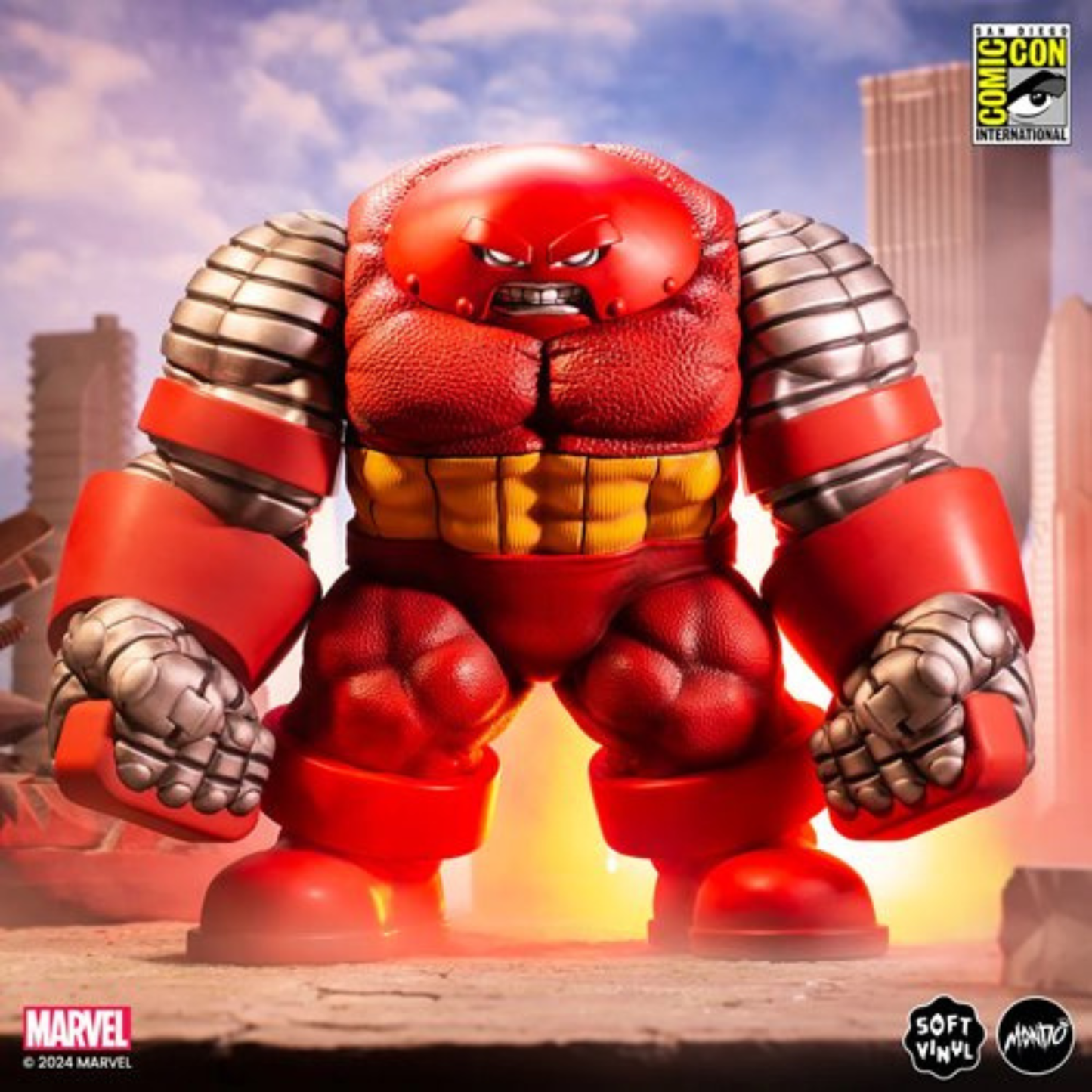 Marvel X-Men Colossus Juggernaut SDCC 2024 Soft Vinyl Figure by Mondo