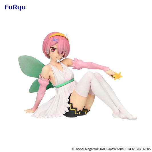 Front view of Ram Flower Fairy Noodle Stopper Figure