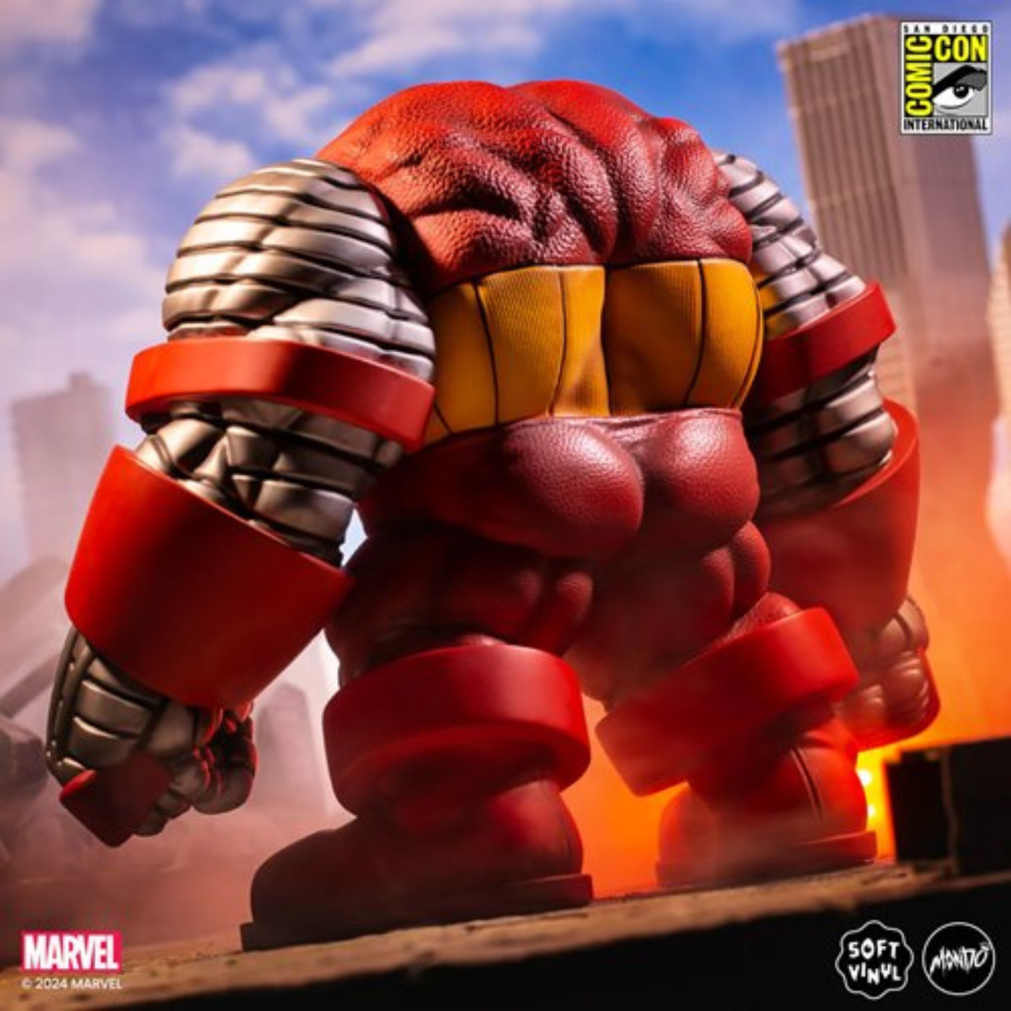Marvel X-Men Colossus Juggernaut SDCC 2024 Soft Vinyl Figure by Mondo