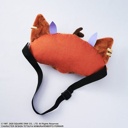Rear view displaying the soft fabric and strap mechanism.