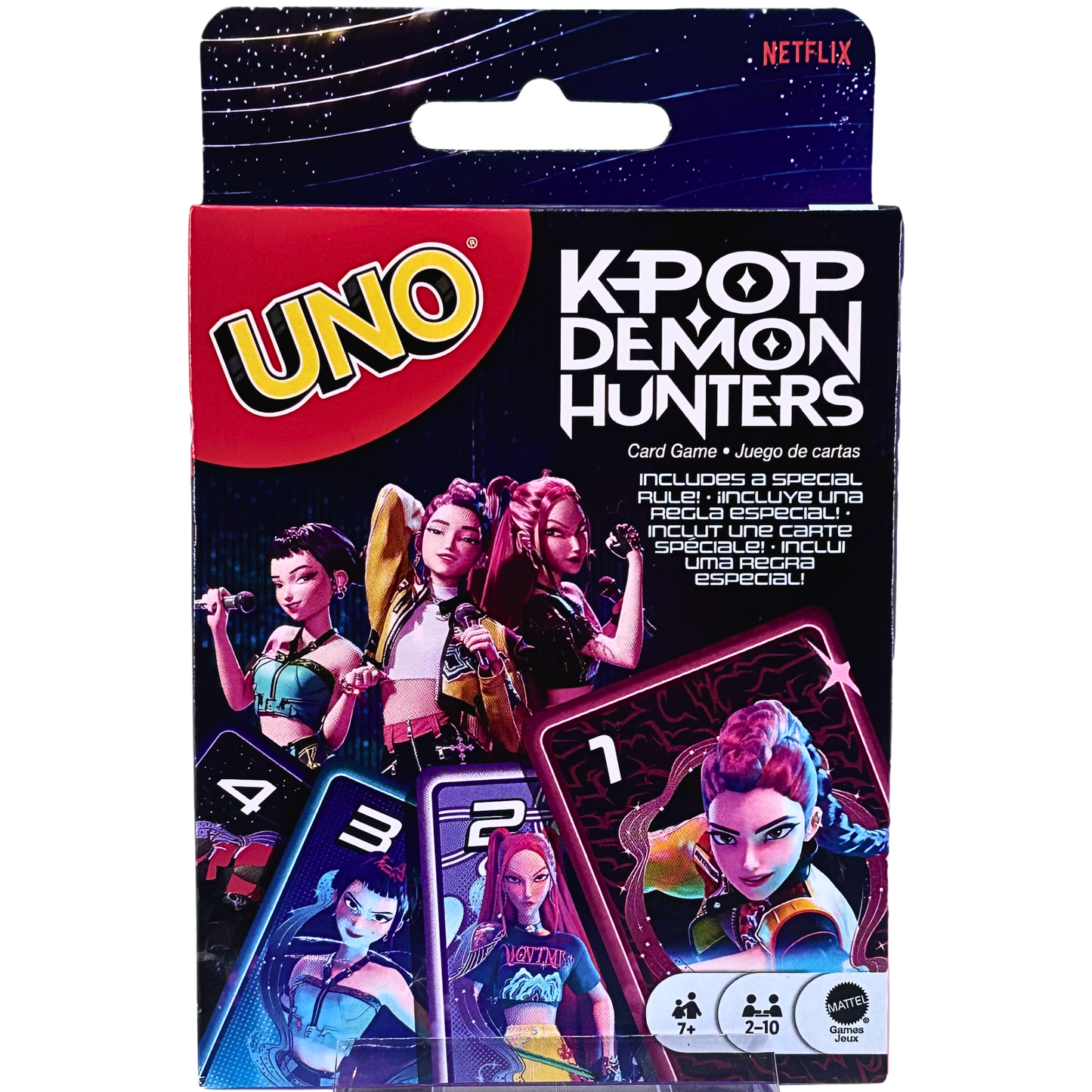 UNO KPop Demon Hunters Card Game by Mattel – Netflix Special Edition