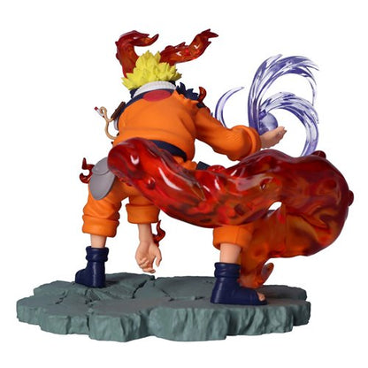 Rear view highlighting sculpted hair and detailed base