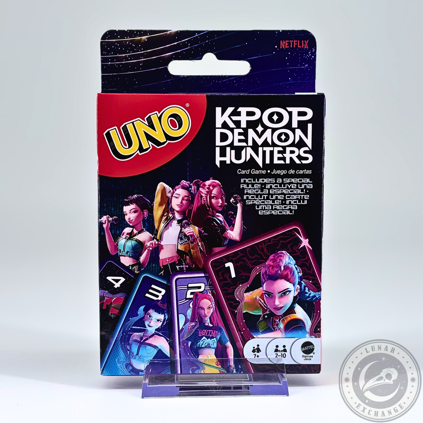 UNO KPop Demon Hunters Card Game by Mattel – Netflix Special Edition