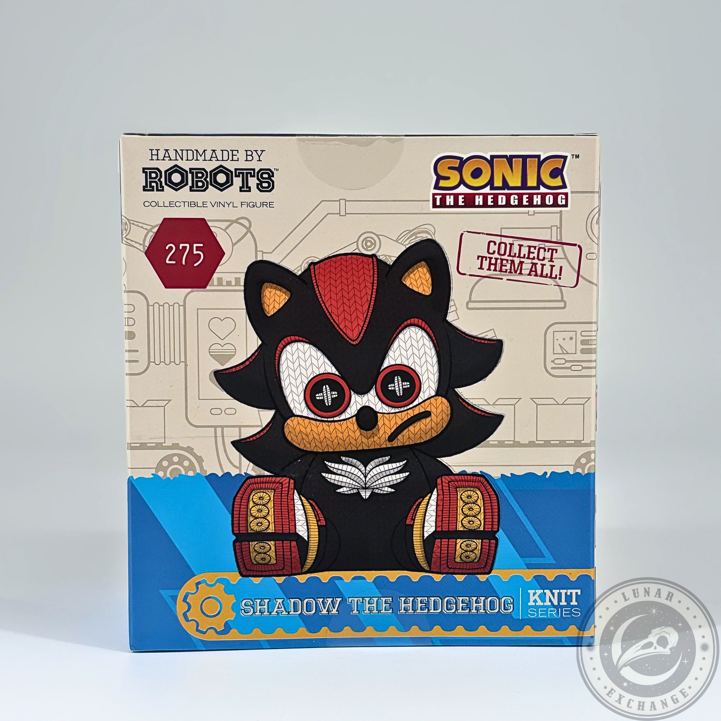 Sonic the Hedgehog Shadow #275 Knit Series Vinyl Figure by Handmade by Robots
