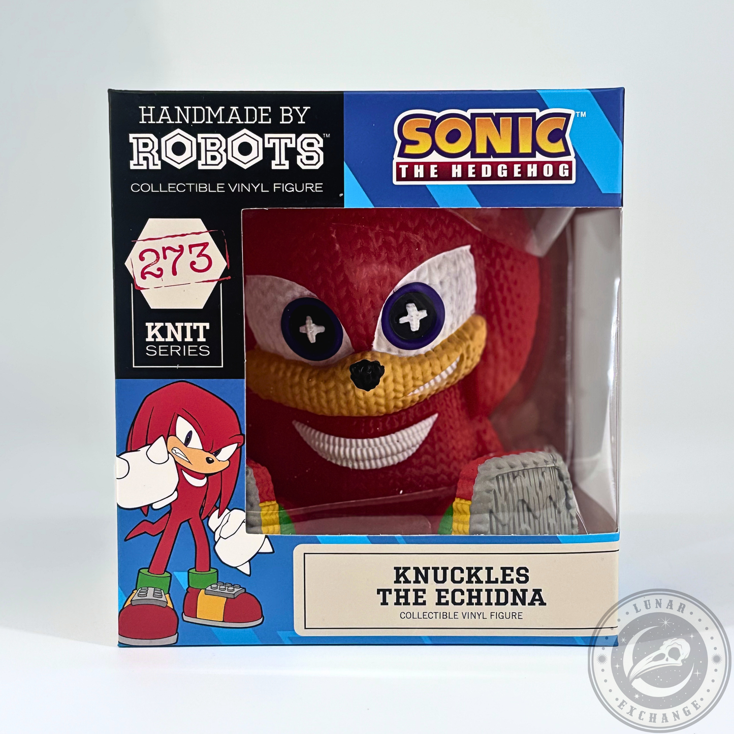 Sonic the Hedgehog Knuckles #273 Knit Series Vinyl Figure by Handmade by Robots