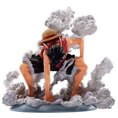 One Piece Monkey D. Luffy Gear 2 Masterlise Ichibansho Statue posed dynamically.