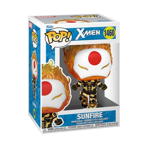 Boxed Funko Pop! Sunfire #1460 vinyl figure from Marvel’s “Age of Apocalypse” X-Men series, with character artwork and packaging in mint display-ready condition.