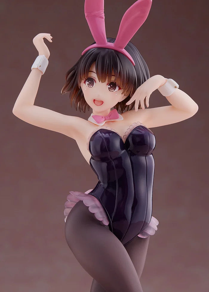 Close-up of Megumi’s face, pink bunny ears, and outfit detail.