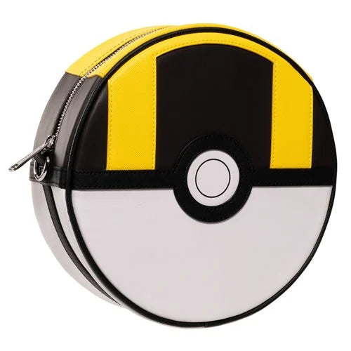 Side view of Ultra Ball crossbody showing silver zipper and adjustable strap.