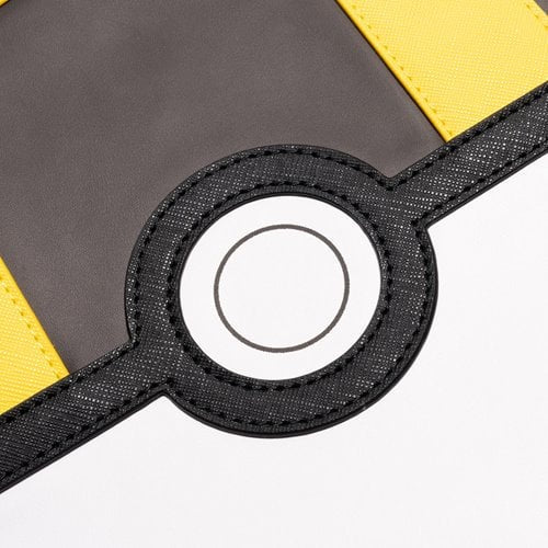 Close-up of Ultra Ball bag’s printed detail and faux leather texture