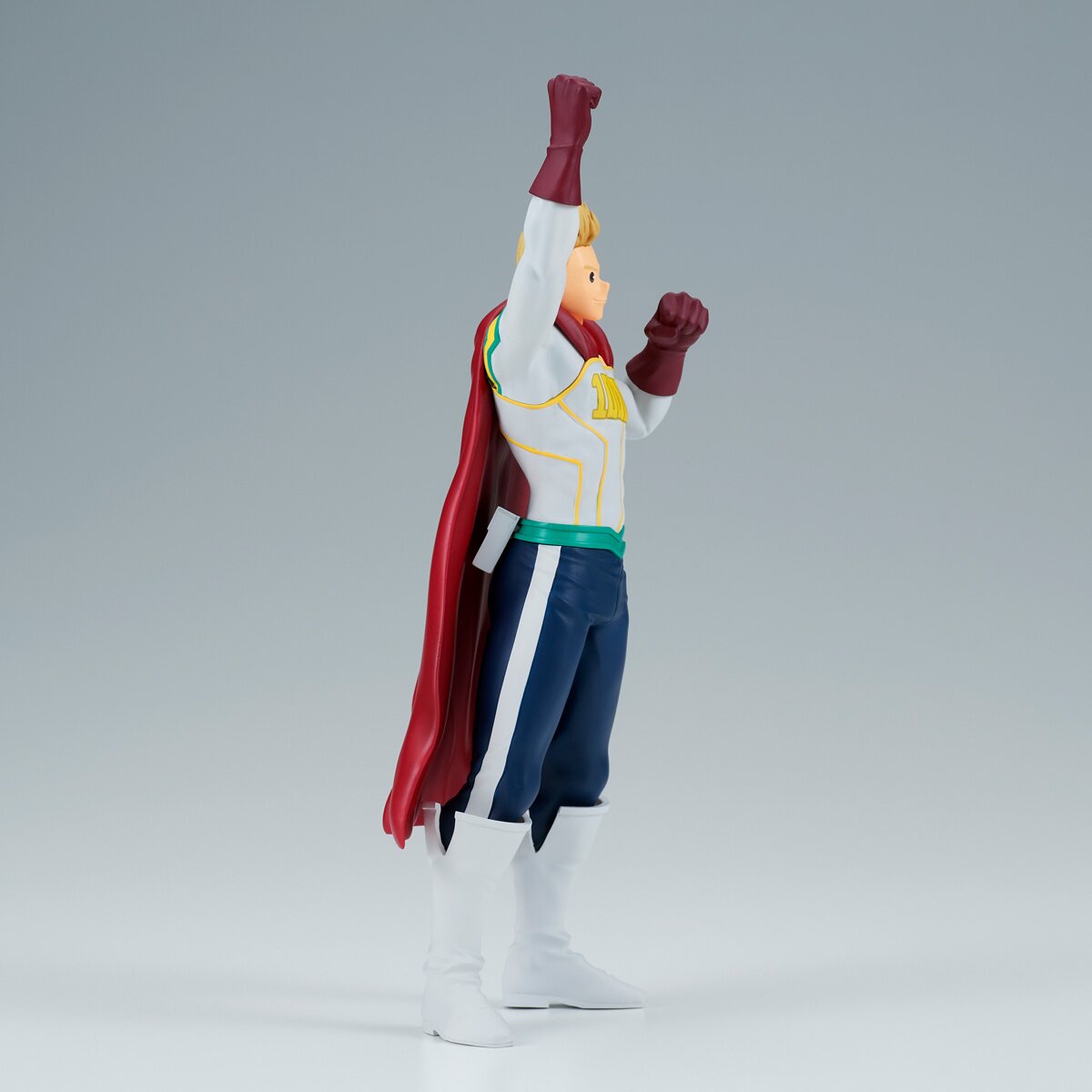 Side profile highlighting the figure’s dynamic pose.