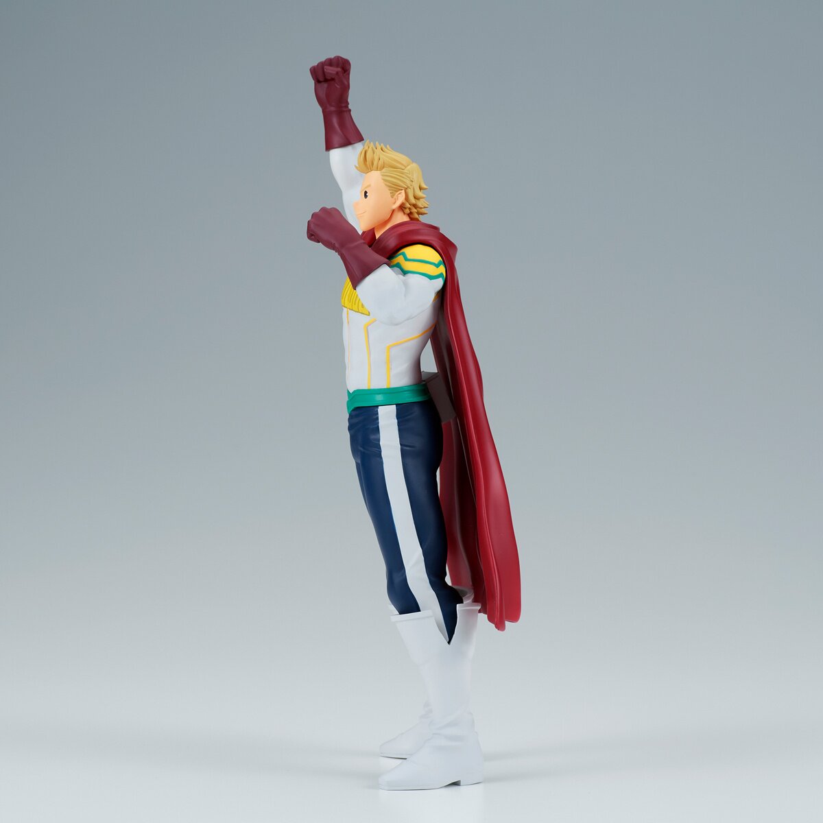 Side profile highlighting the figure’s dynamic pose.