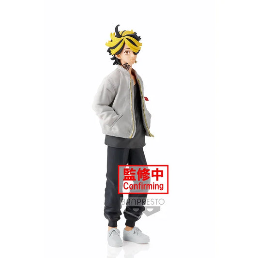 Full-body view of Kazutora Hanemiya Non-Scale Figure by Banpresto.