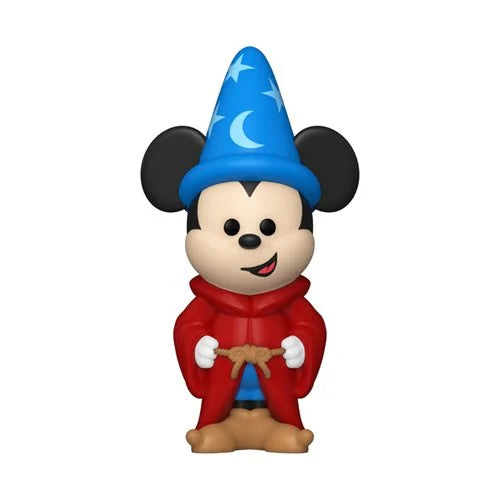 Front view of Mickey Mouse vinyl figure in Sorcerer’s Apprentice outfit.