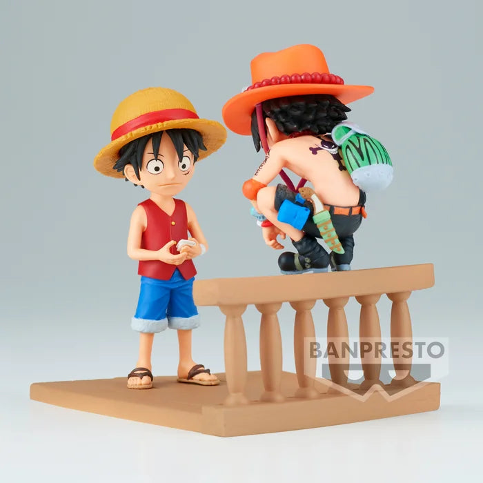 Back  view of WCF Log Stories figure highlighting posture and scale.