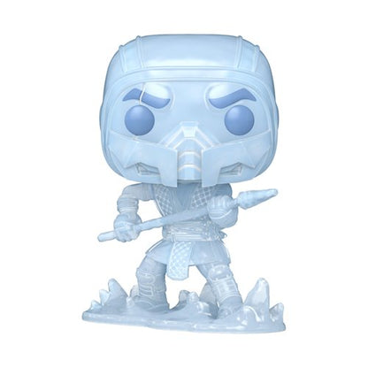 Sub-Zero Funko Pop! figure in translucent icy blue with spear and frozen effect base.