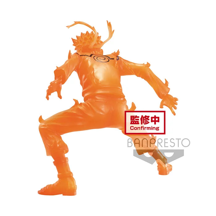 Back  view of Naruto Vibration Stars figure with chakra energy sculpting.