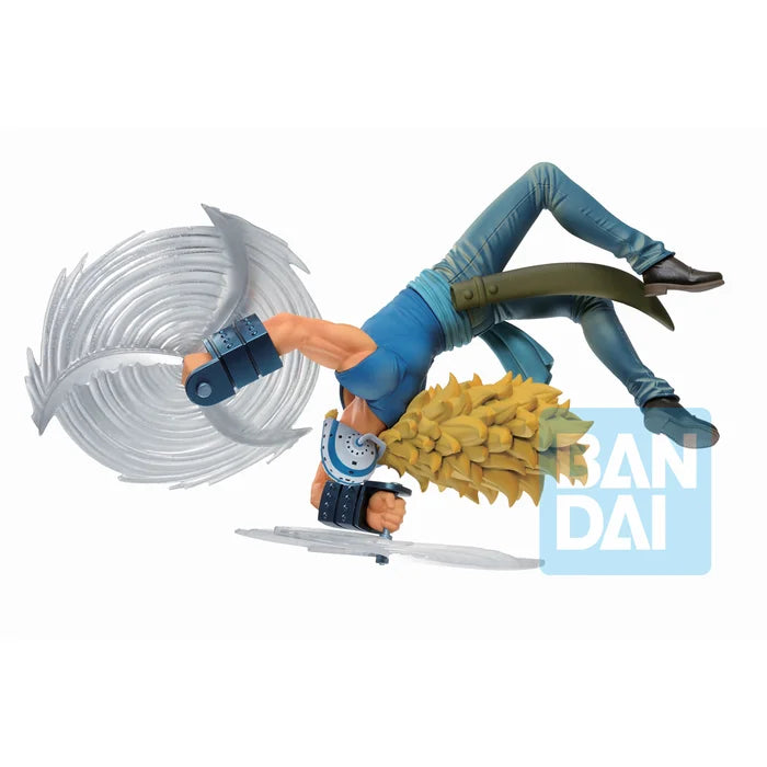 Side view showcasing Killer’s dynamic somersault pose.