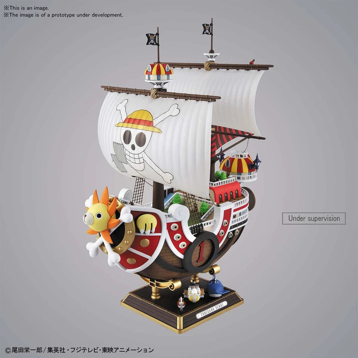 Fully assembled Thousand Sunny with decals 