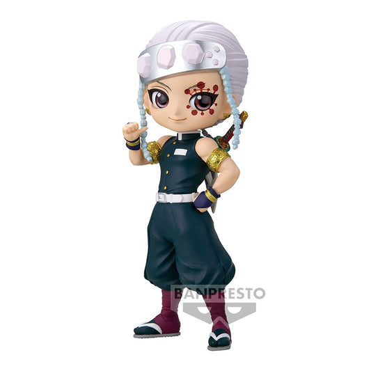 Front view of Tengen Uzui Q Posket Ver. A figure by Banpresto.