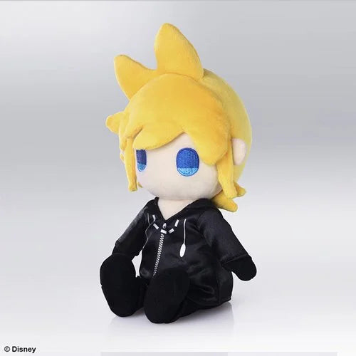 Side view of Square Enix Roxas plush, showcasing soft plush material and anime-accurate detailing.