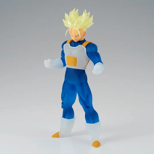 Side angle showing Trunks’ translucent hair and detailed sculpt.
