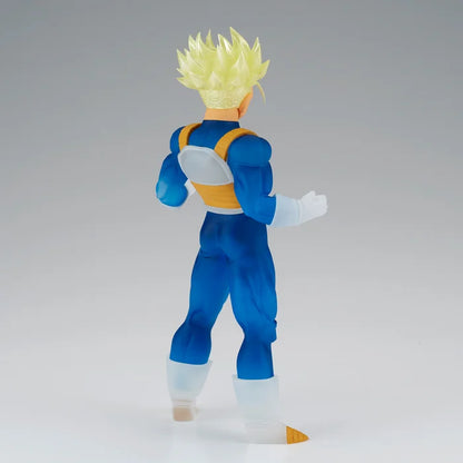 Back view showing Trunks’ translucent hair and detailed sculpt.