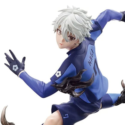 Close-up of Seishiro Nagi Ichibansho statue showcasing sculpting, paintwork, and uniform detailing.