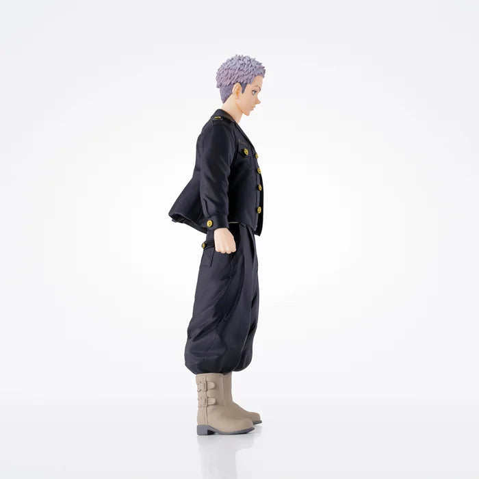 Side view showcasing Mitsuya’s dynamic pose and attire.