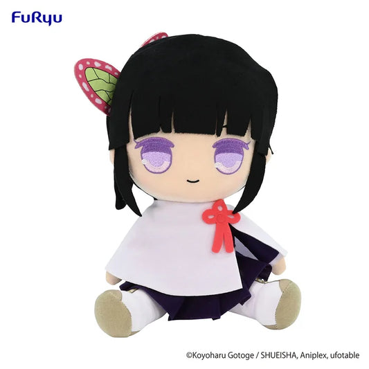 Kanao Tsuyuri Big Plush Toy from Demon Slayer by FuRyu sitting upright.