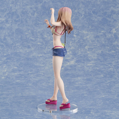 Left side angle of Yume Minami figure in swimwear, highlighting sculpted body detail and accessories.