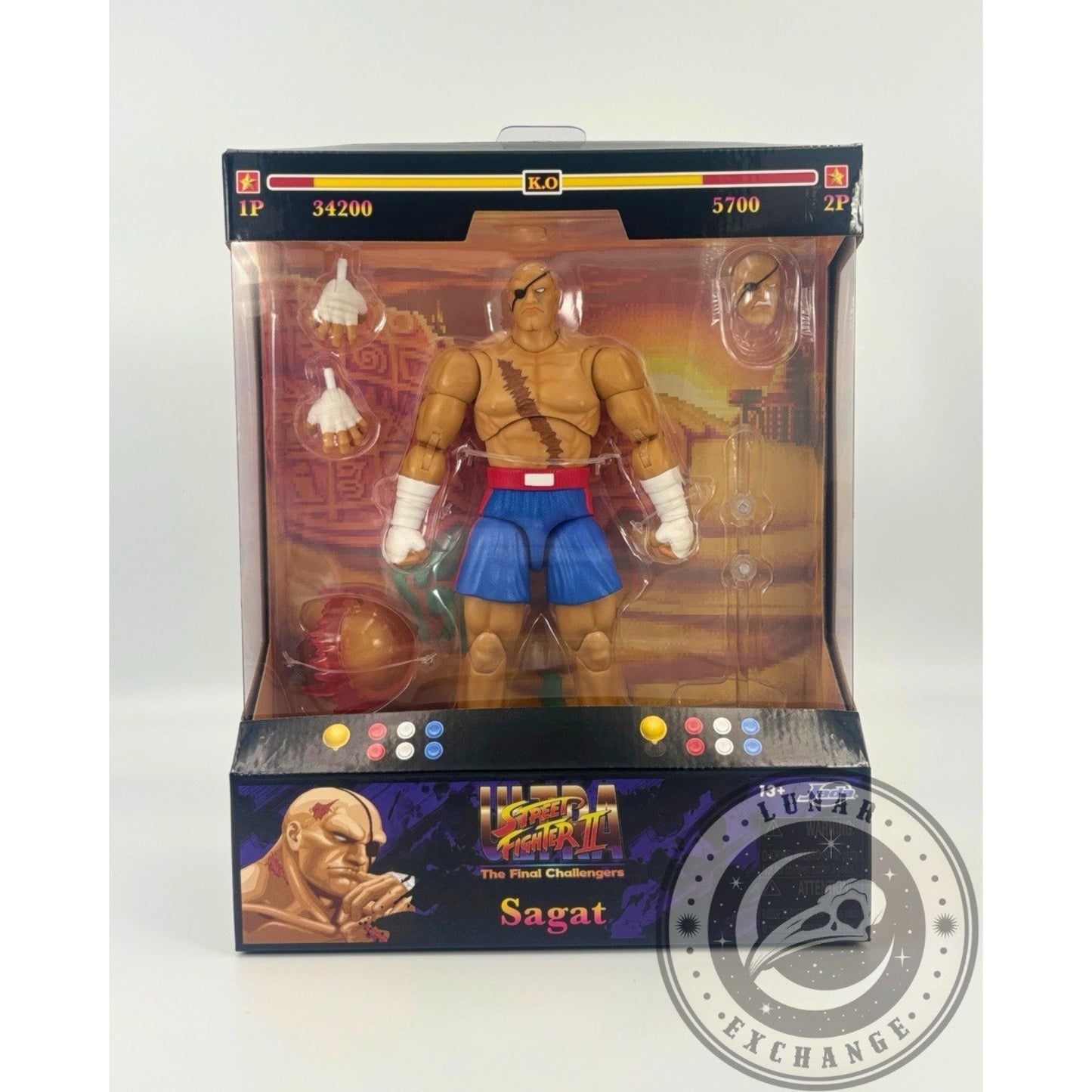 Ultra Street Fighter II Sagat 6″ Deluxe Action Figure – Jada Toys