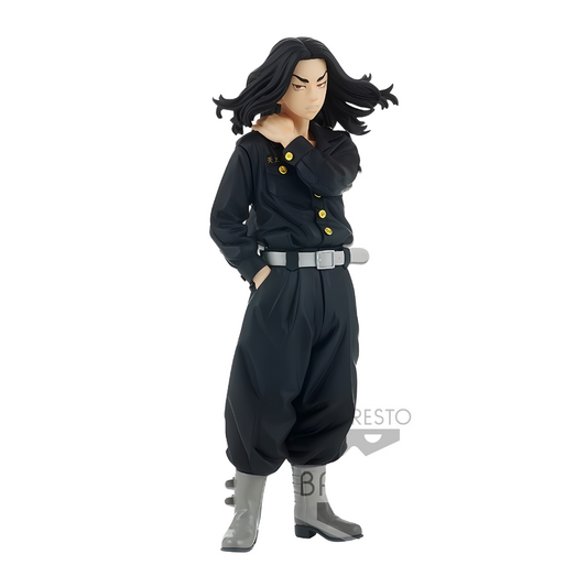 Tokyo Revengers Keisuke Baji figure by Banpresto standing in Toman uniform.