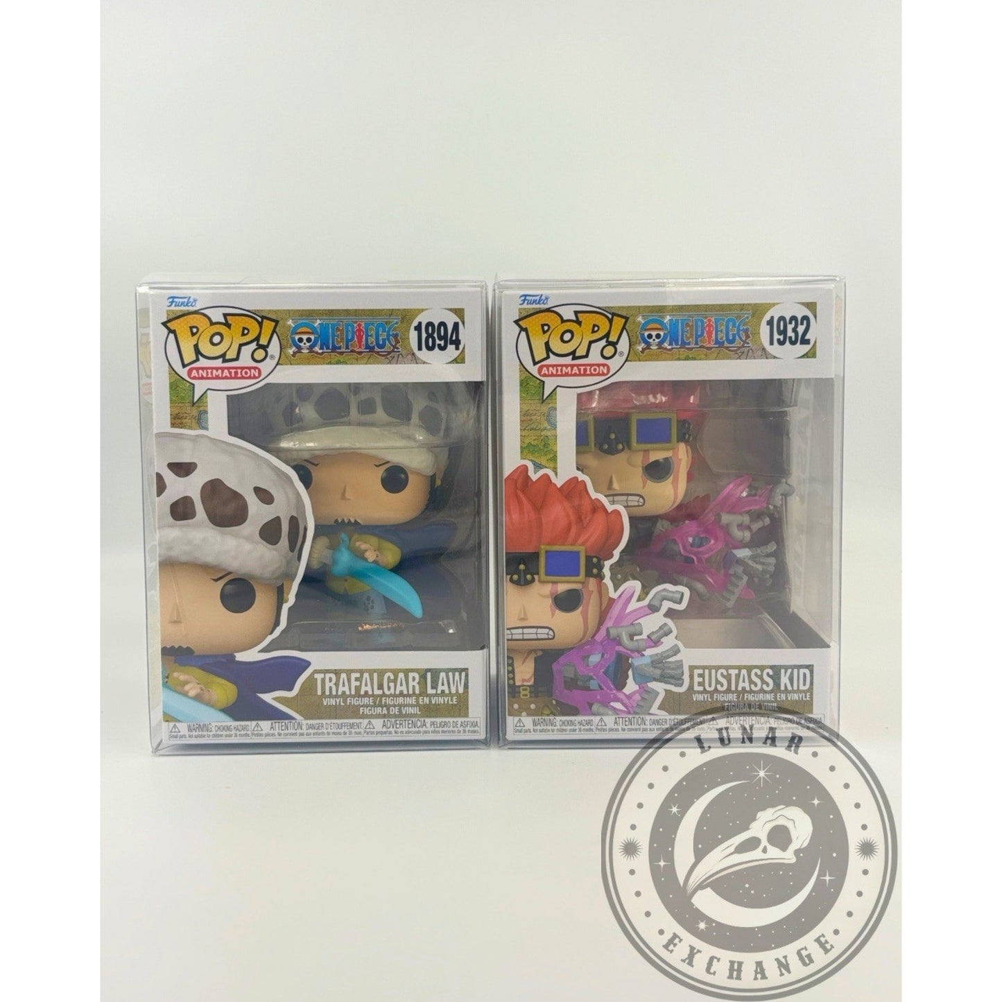 Funko Pop! One Piece Wave 10 Eustass Kid & Trafalgar Law Set w/ Protectors