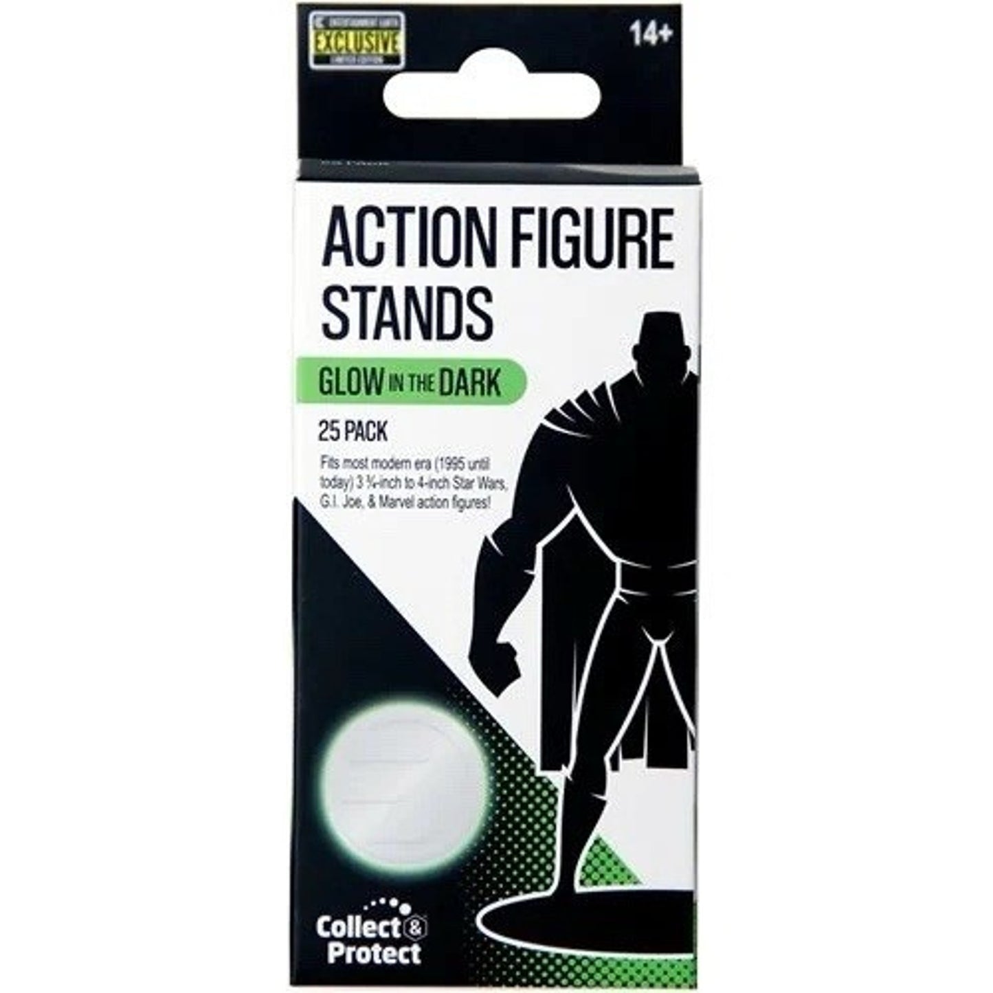 Glow-in-the-Dark Action Figure Stands 25-Pack – Entertainment Earth