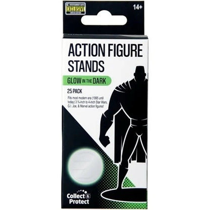 Glow-in-the-Dark Action Figure Stands 25-Pack – Entertainment Earth