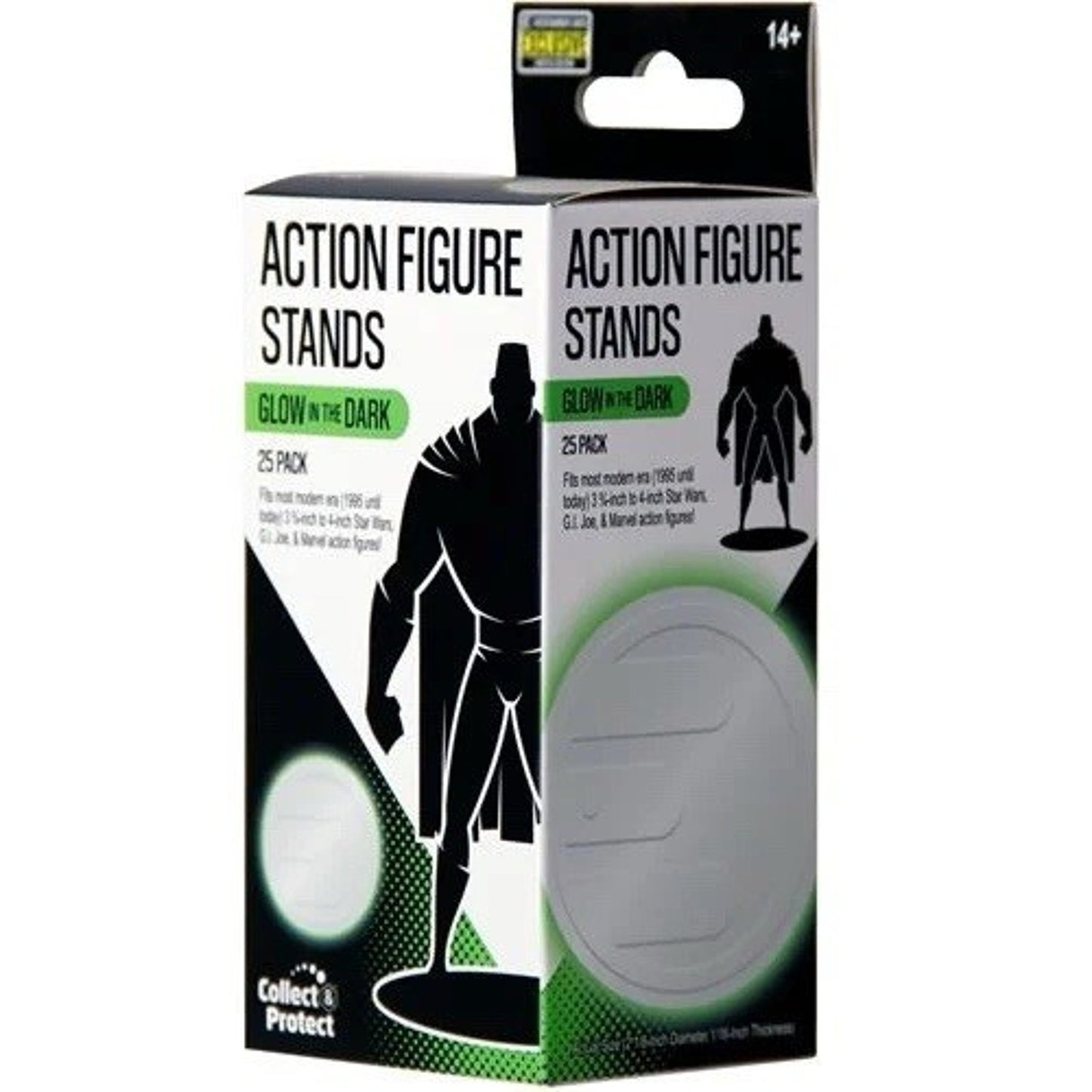 Glow-in-the-Dark Action Figure Stands 25-Pack – Entertainment Earth