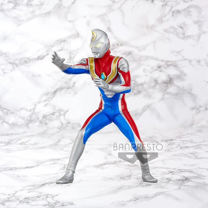 Side view of 6.3-inch Ultraman statue showing pose and sculpt.